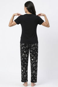 Zivame Knit Cotton Pyjama Set - Tap Shoe — thumbnail 2